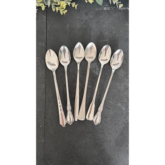 Oneida Other - Mixed lot Iced Tea Spoons silverplate vintage Gorham Oneida Oneidacraft